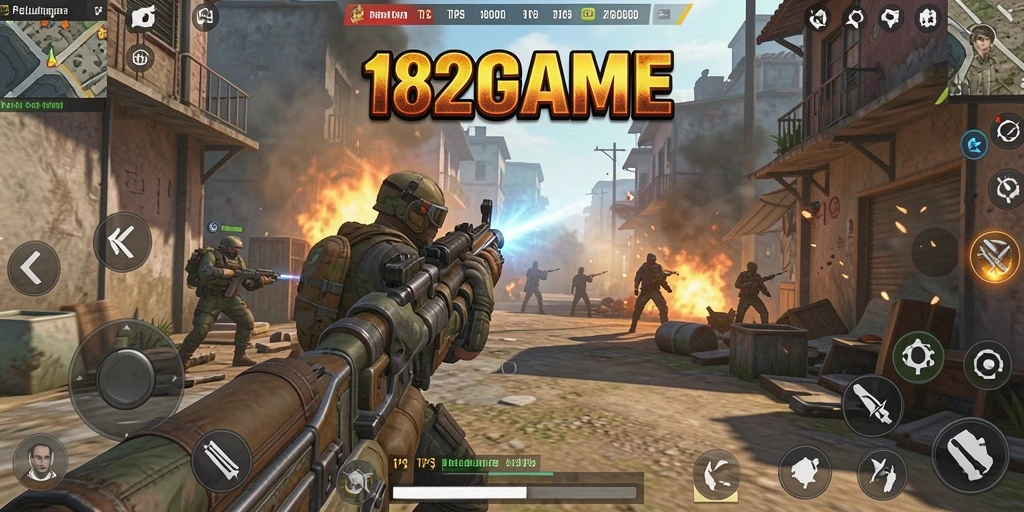 Tampilan gameplay TPS yang seru dan mendebarkan di 182GAME.