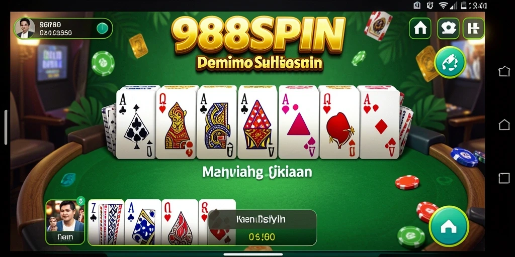 Gameplay seru 988SPIN dengan grafis menarik permainan Domino.