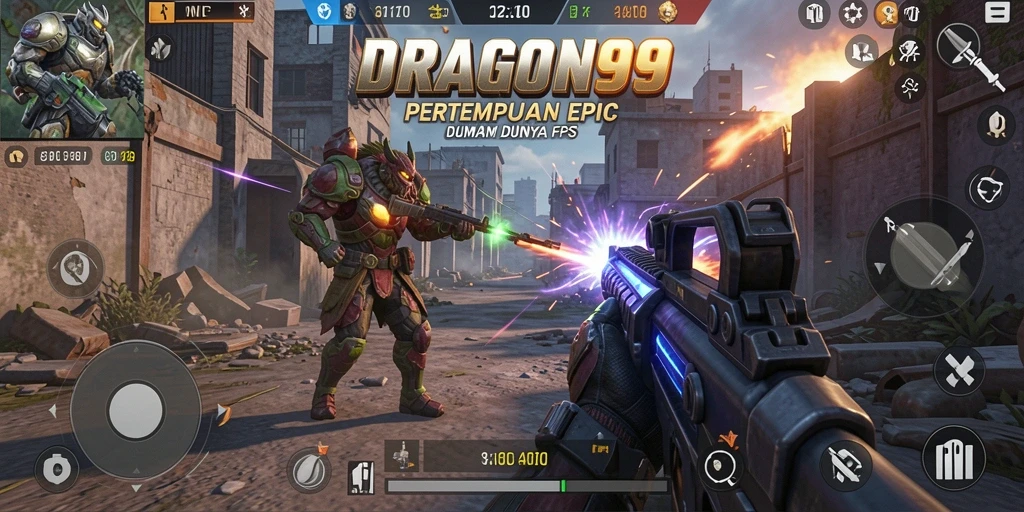 Gameplay mendebarkan dari DRAGON99 dengan aksi tembak-menembak yang intens.