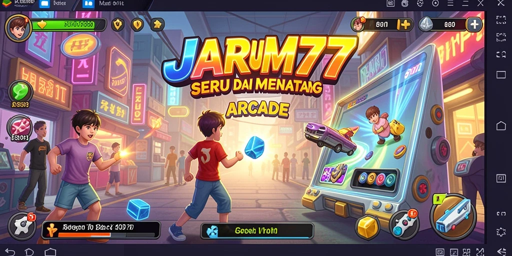 Tampilan seru gameplay JARUM77 dalam genre Arcade.
