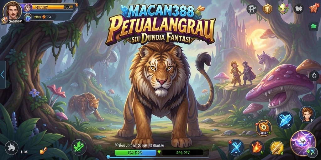 Screenshot utama dari gameplay <strong>MACAN388</strong> menunjukkan aksi petualangan yang mendebarkan.