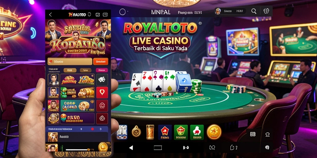 Tampilan gameplay Live Casino yang mendebarkan di ROYALTOTO.