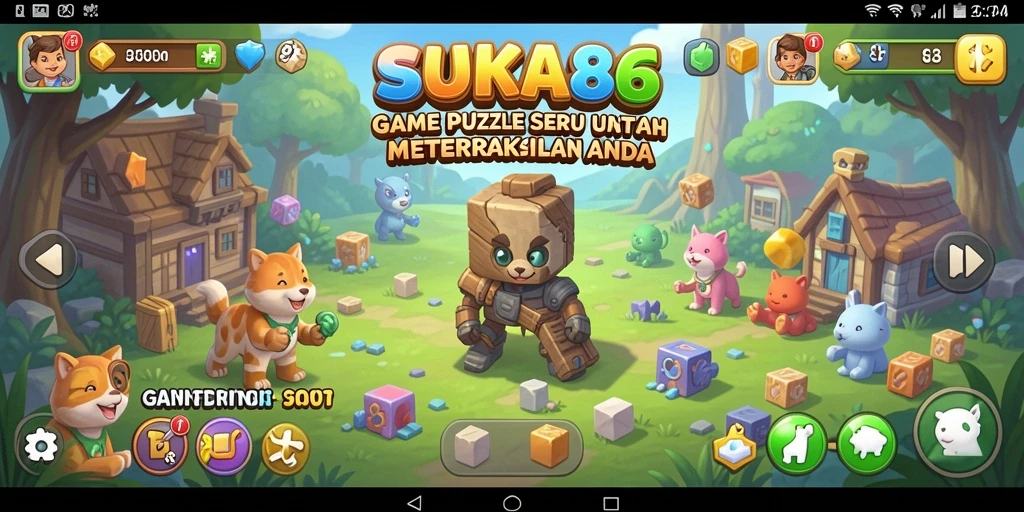 Screenshot gameplay SUKA86 yang menunjukkan tantangan puzzle yang menarik.
