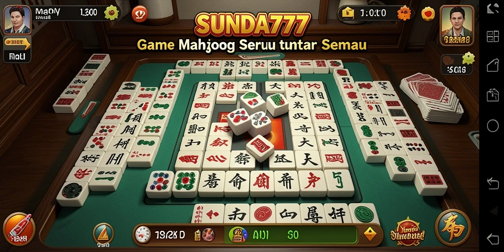 Screenshot gameplay SUNDA777 menunjukkan aksi seru Mahjong.