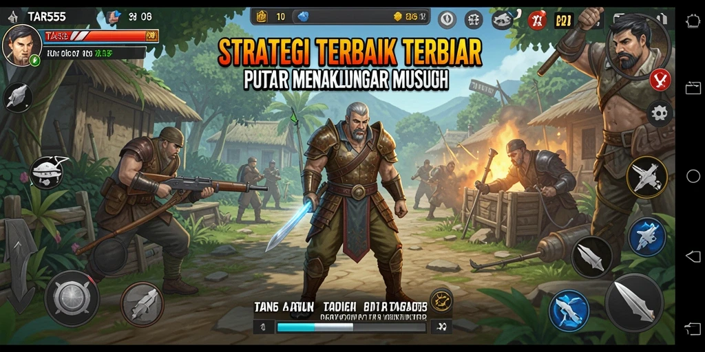 Tangkapan layar menampilkan pertempuran strategis yang mendebarkan.